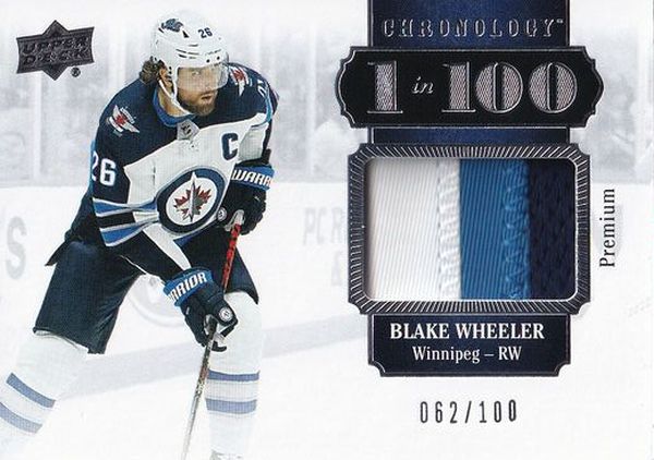 patch karta BLAKE WHEELER 19-20 Chronology 1 in 100 Premium Material /100